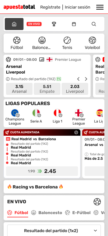 Apuesta Total — Home